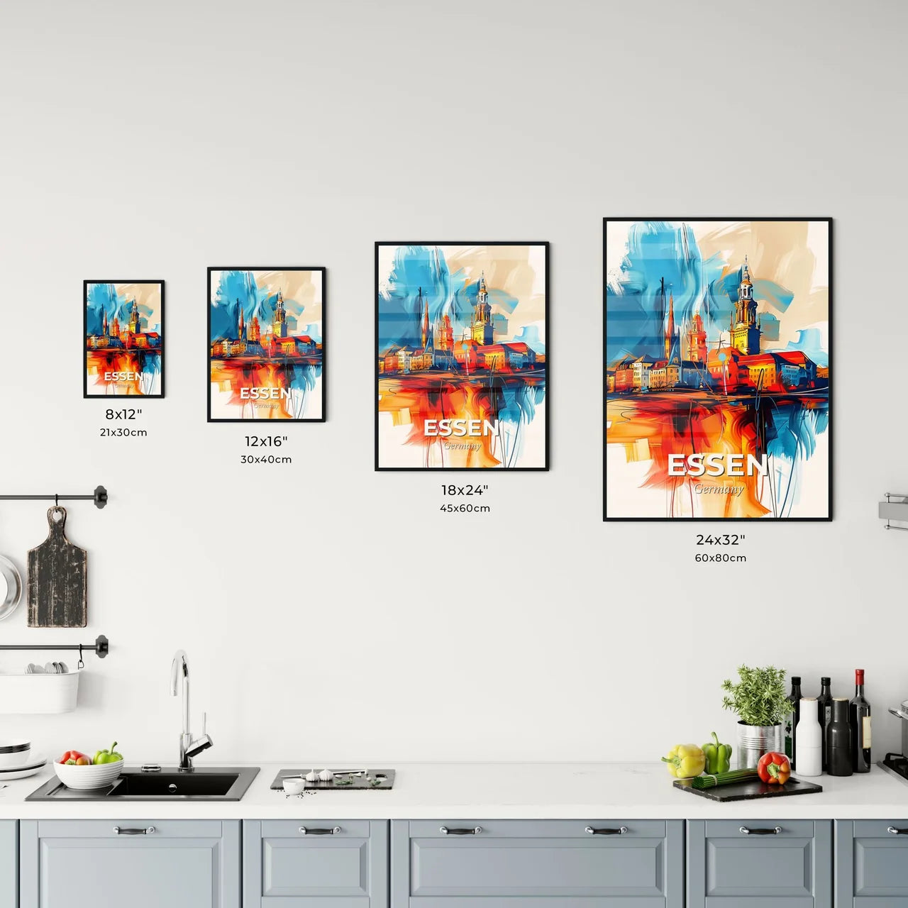 Vibrant Essen, Germany Kitchen Art