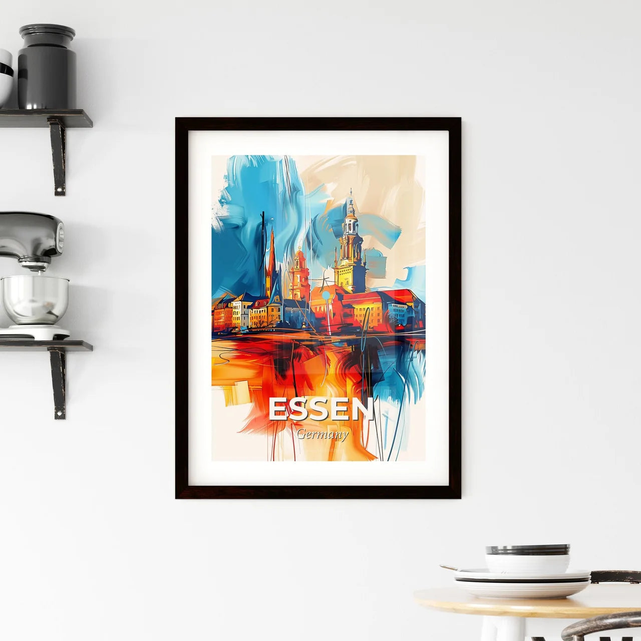Vibrant Essen, Germany Framed Print
