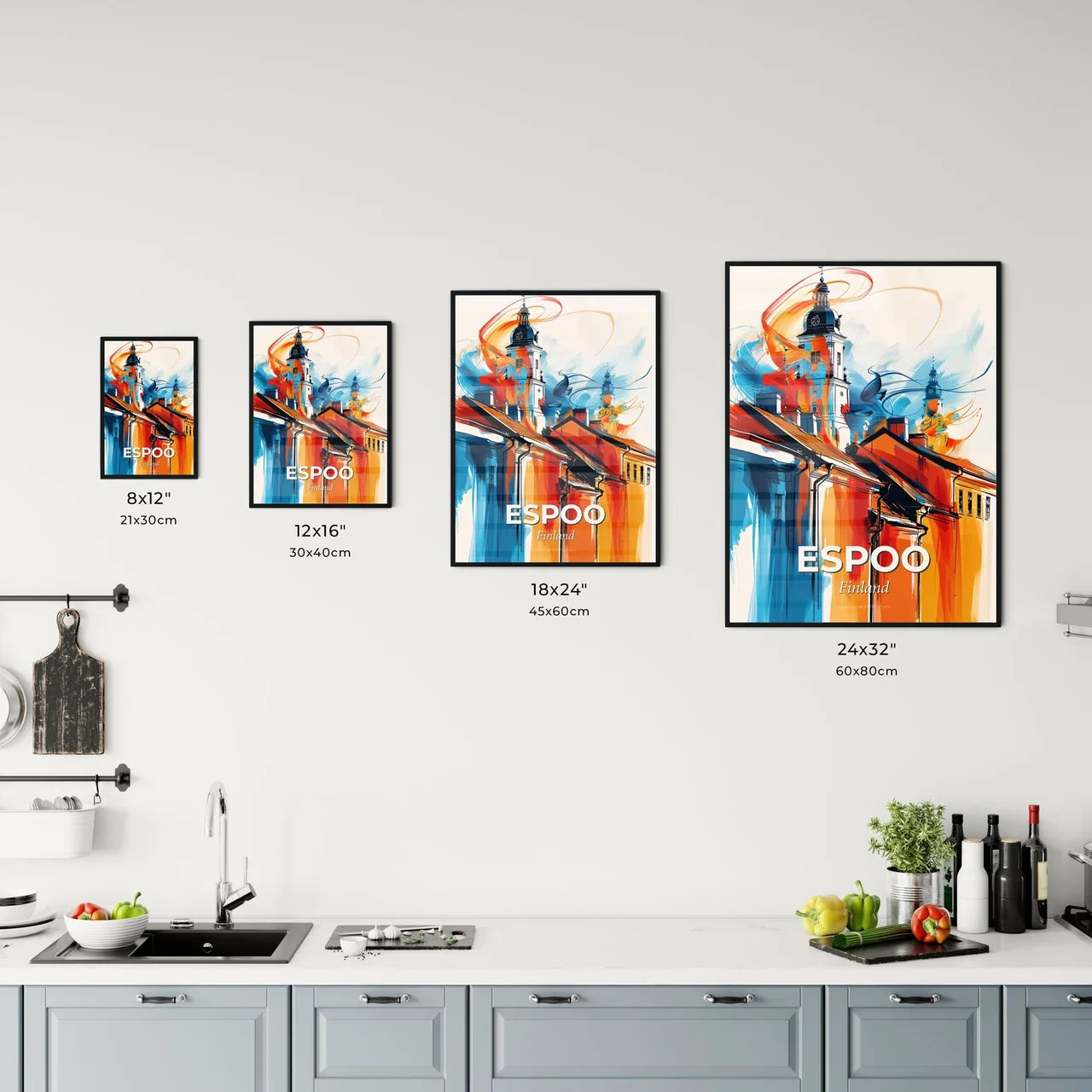 Vibrant Espoo, Finland Kitchen Art