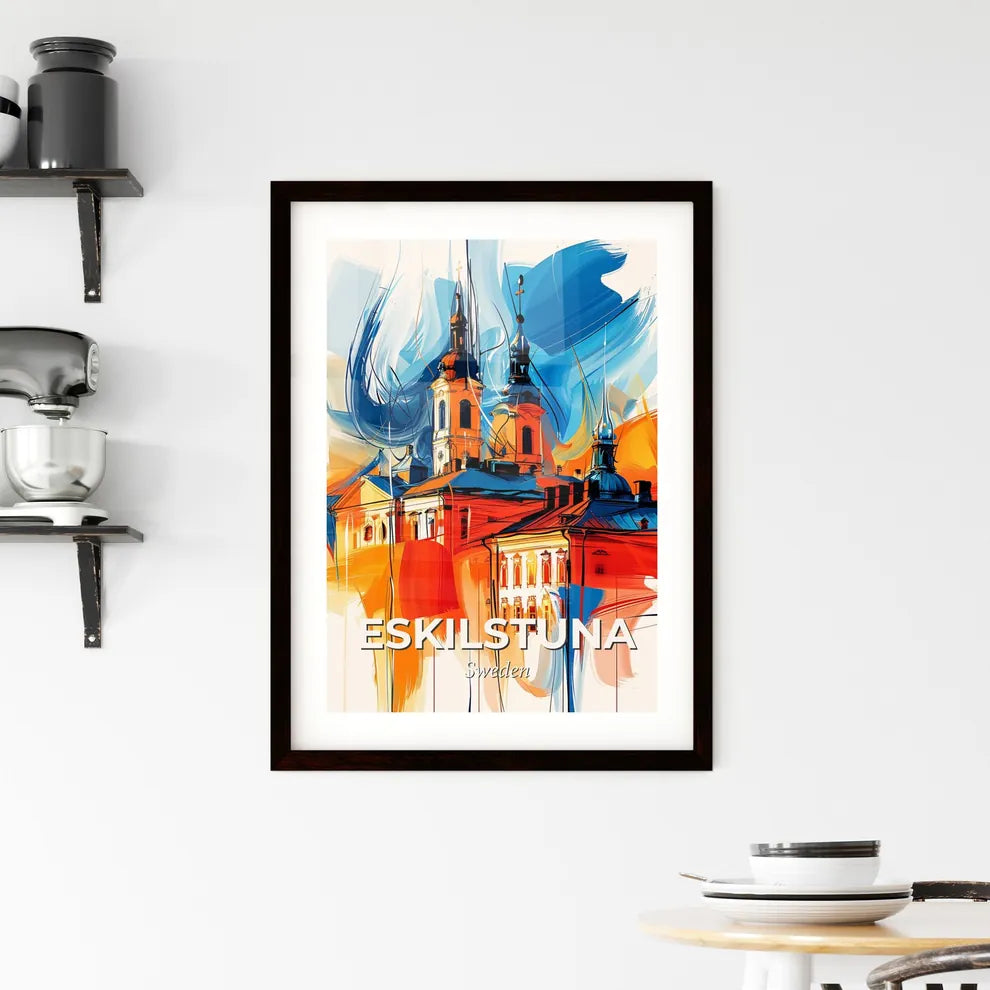 Vibrant Eskilstuna, Sweden Framed Print
