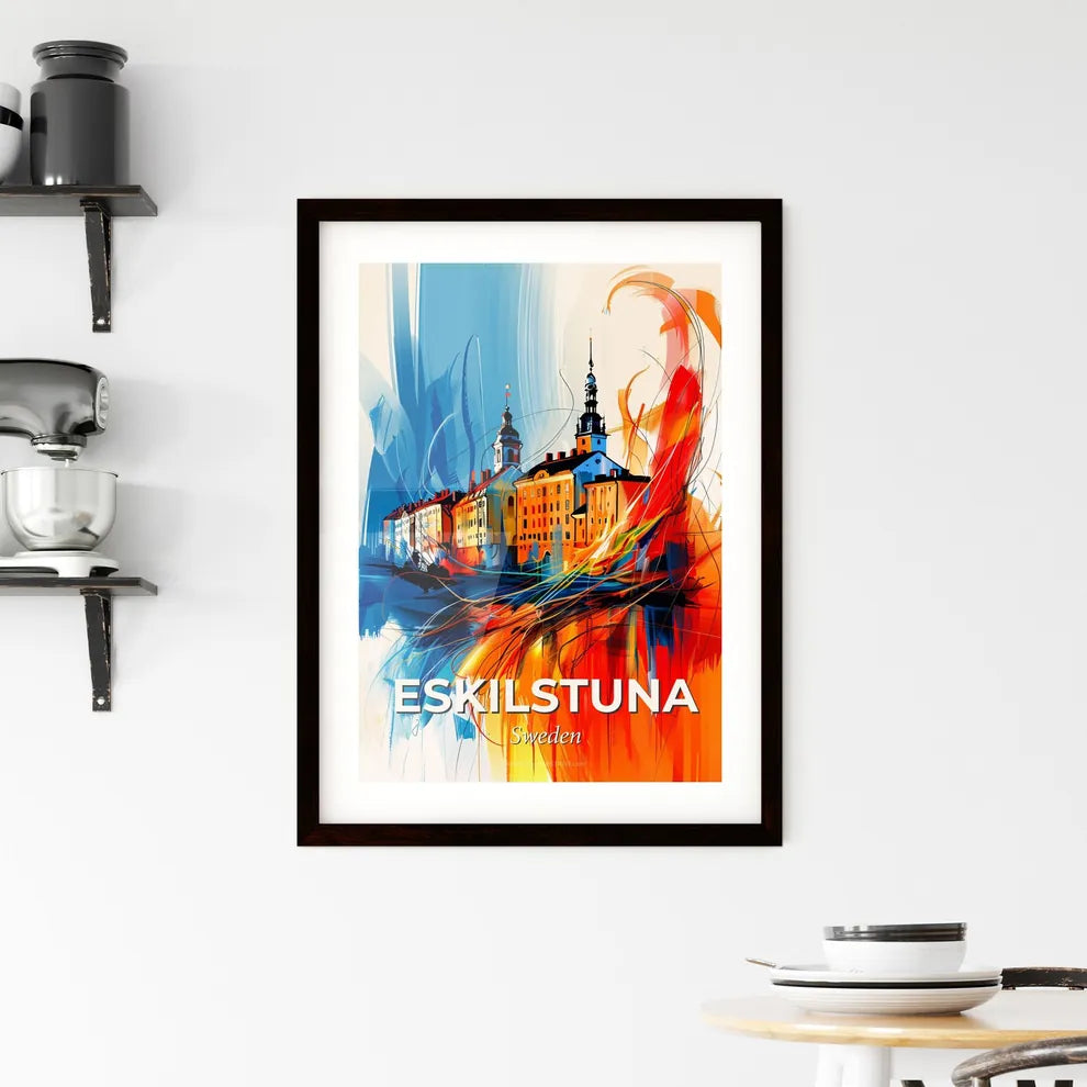 Vibrant Eskilstuna, Sweden Framed Print