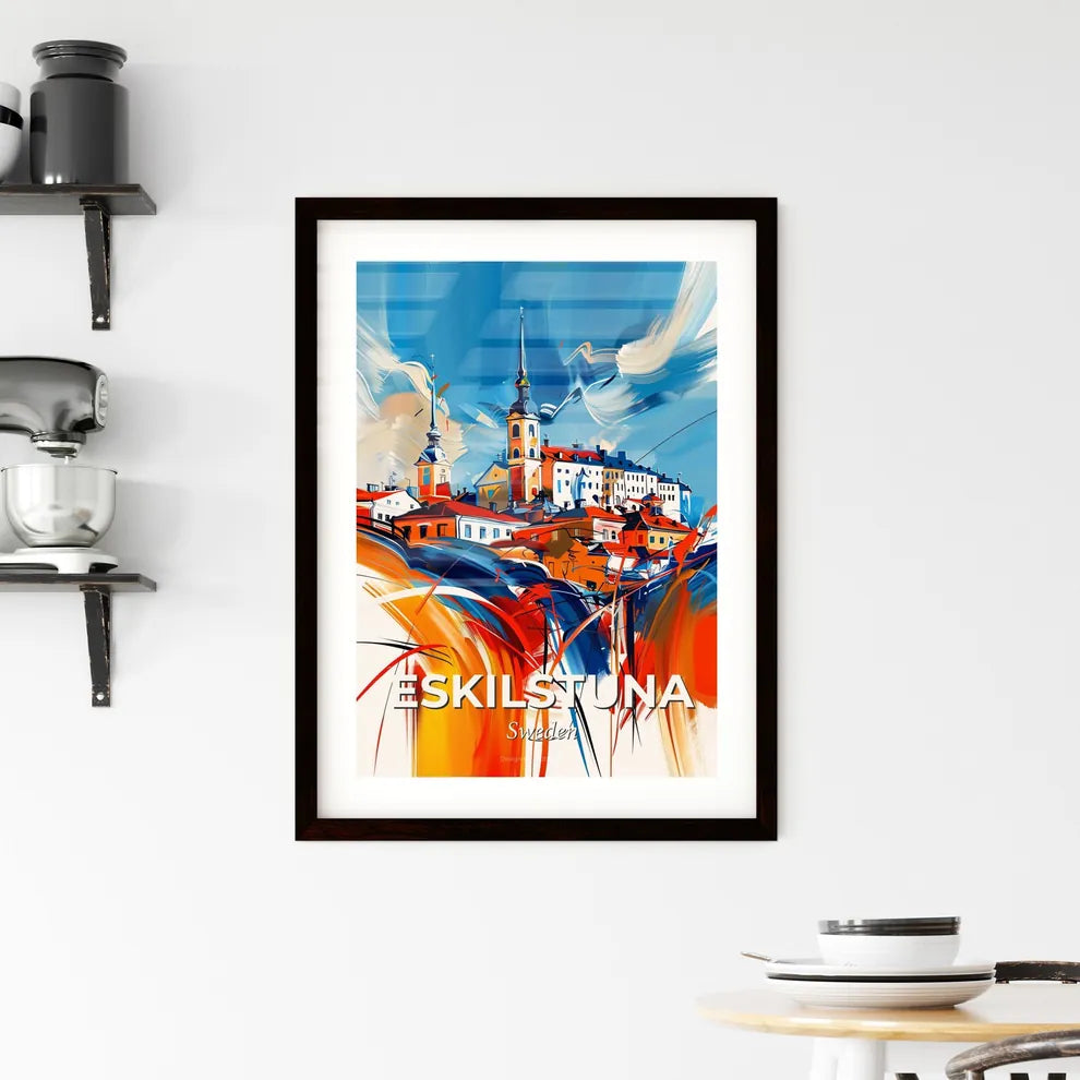 Vibrant Eskilstuna, Sweden Framed Print
