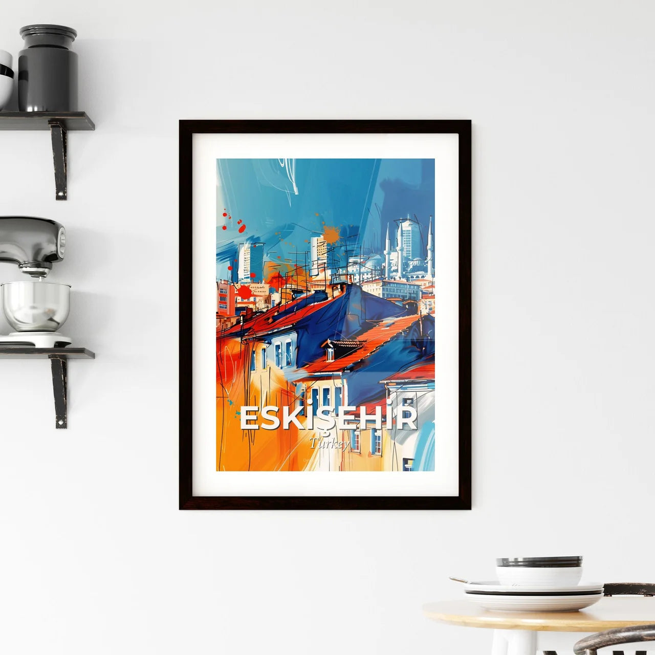 Vibrant Eski̇şehi̇r, Turkey Framed Print