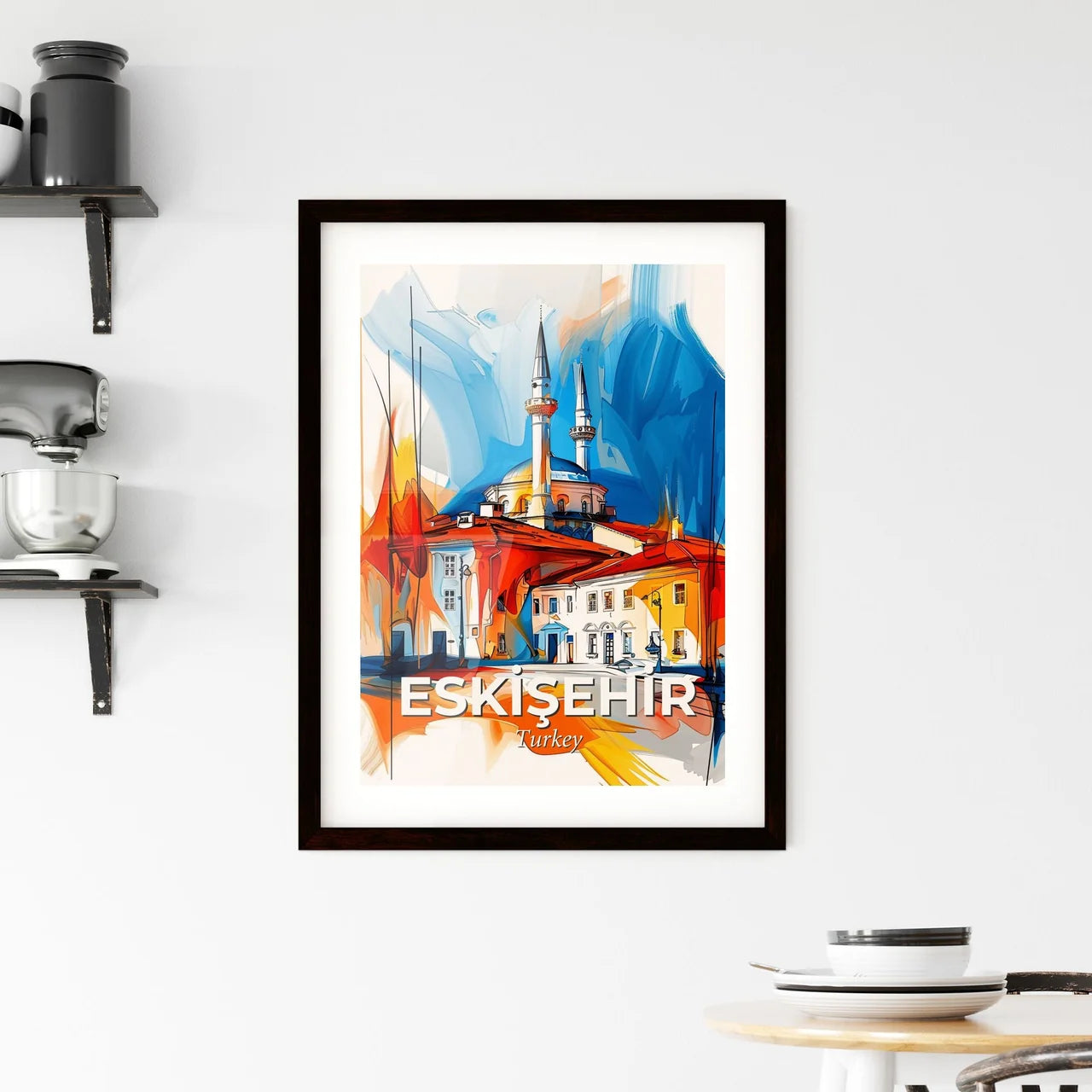Vibrant Eski̇şehi̇r, Turkey Framed Print