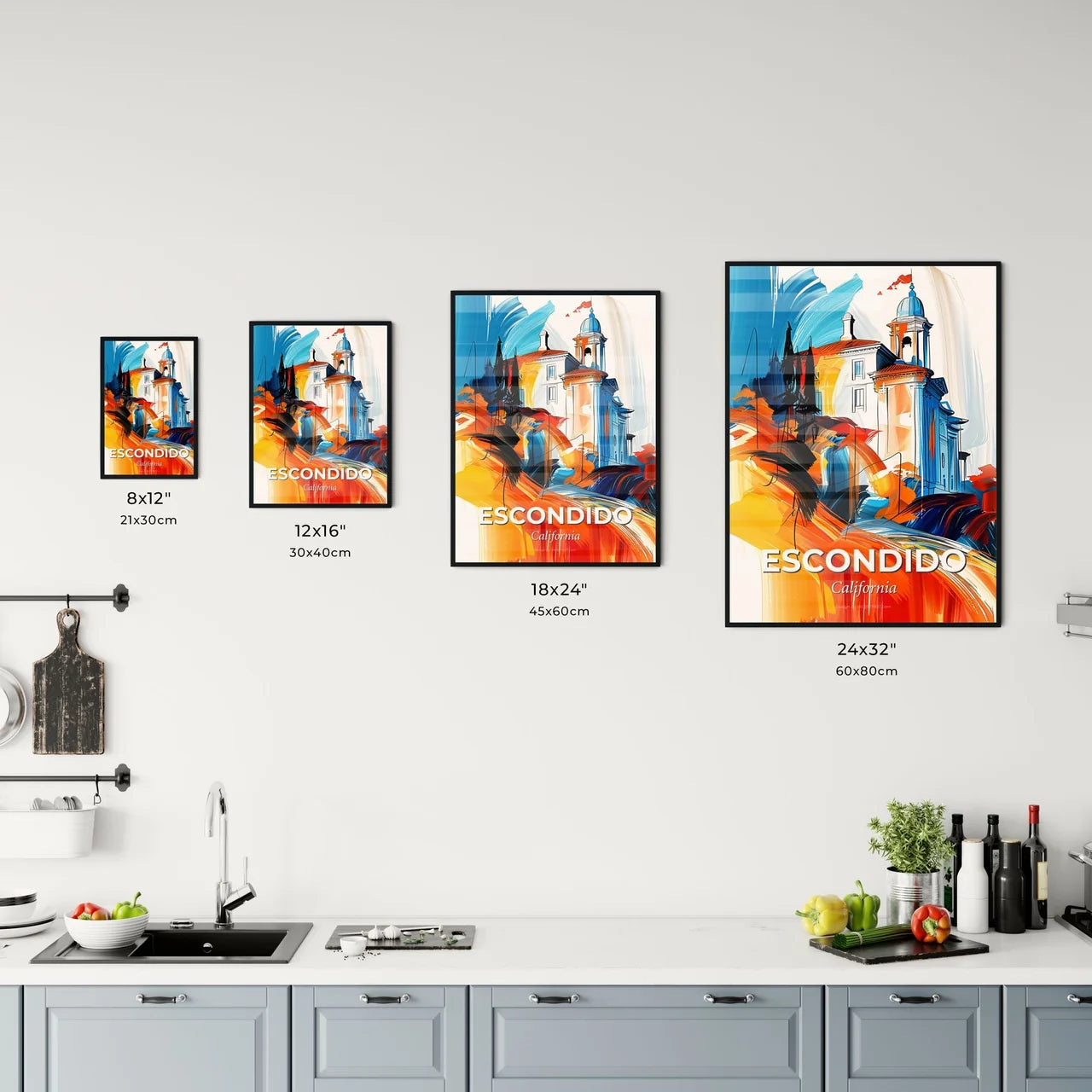 Vibrant Escondido, California Kitchen Art