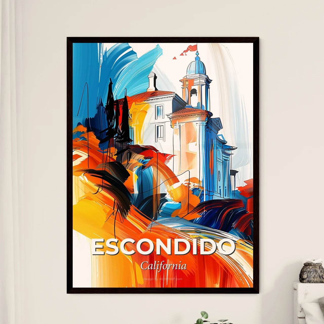 Vibrant Escondido, California Art Print
