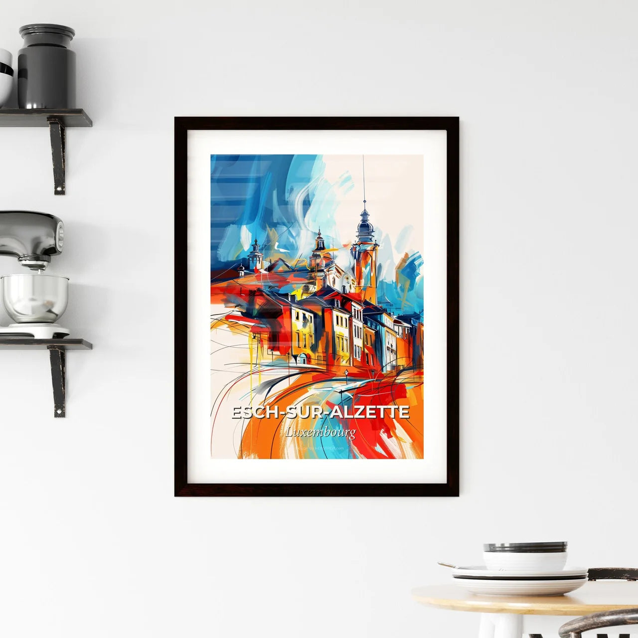 Vibrant Esc Framed Print