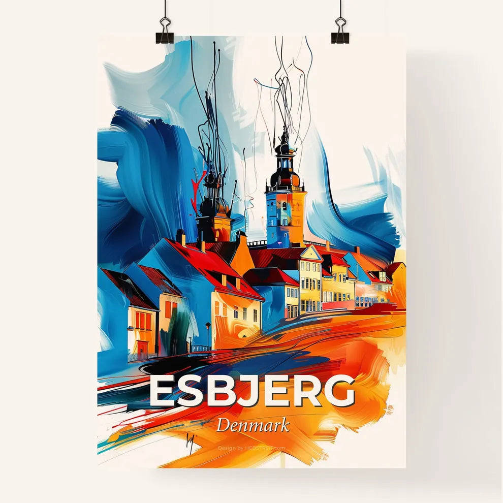 Vibrant Esbjerg, Denmark Poster