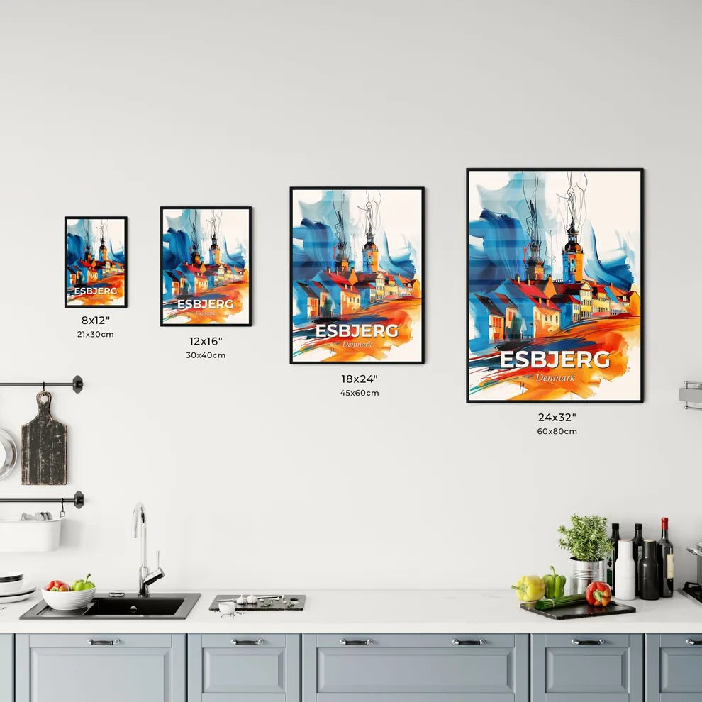 Vibrant Esbjerg, Denmark Kitchen Art