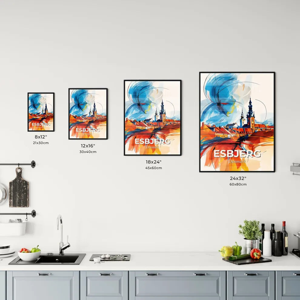 Vibrant Esbjerg, Denmark Kitchen Art