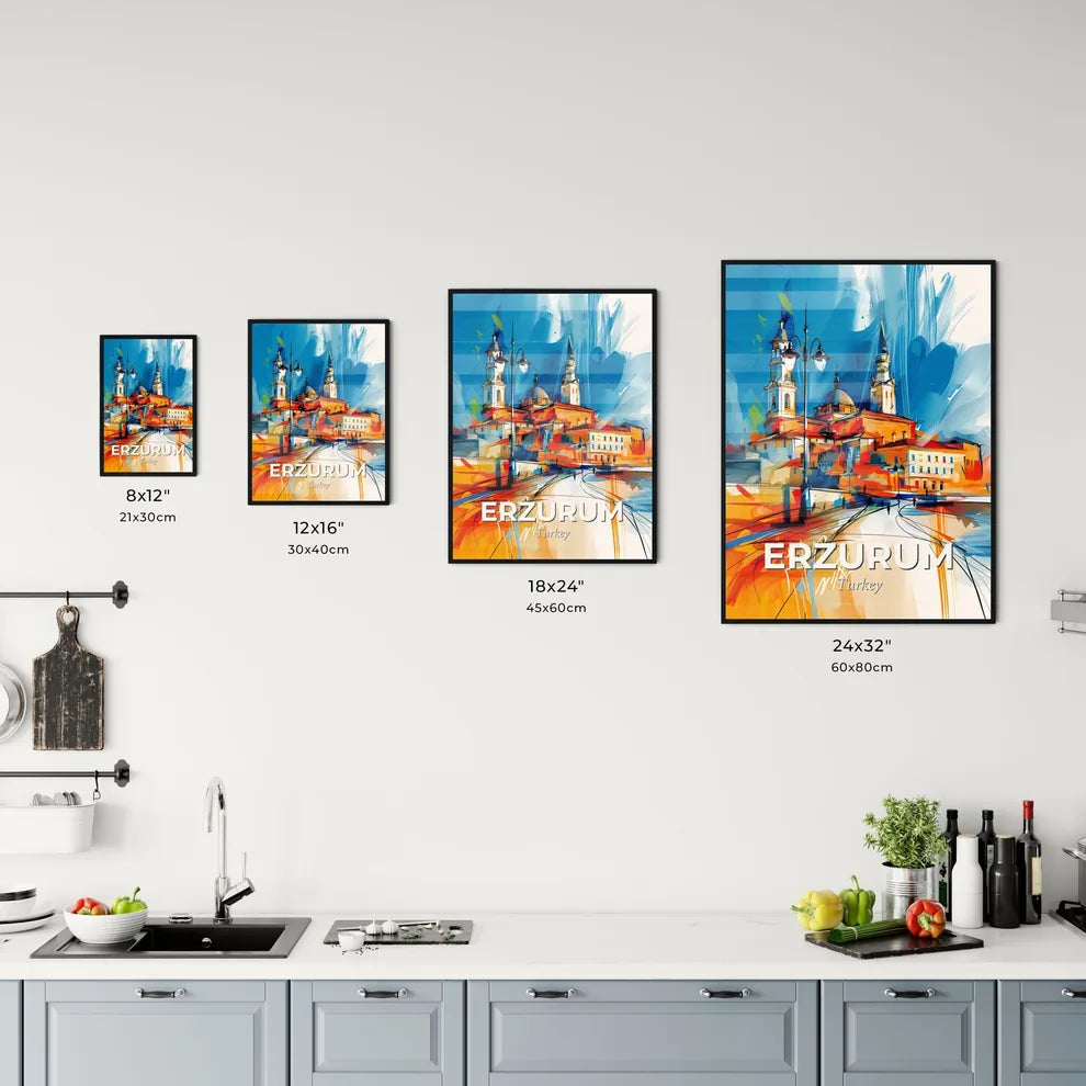 Vibrant Erzurum, Turkey Kitchen Art