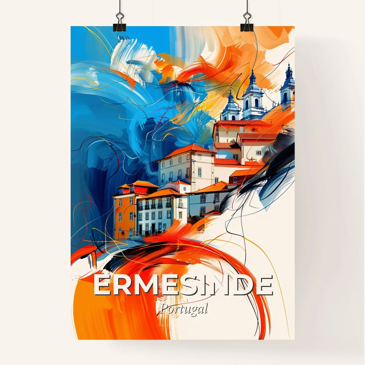 Vibrant Ermesinde, Portugal Poster