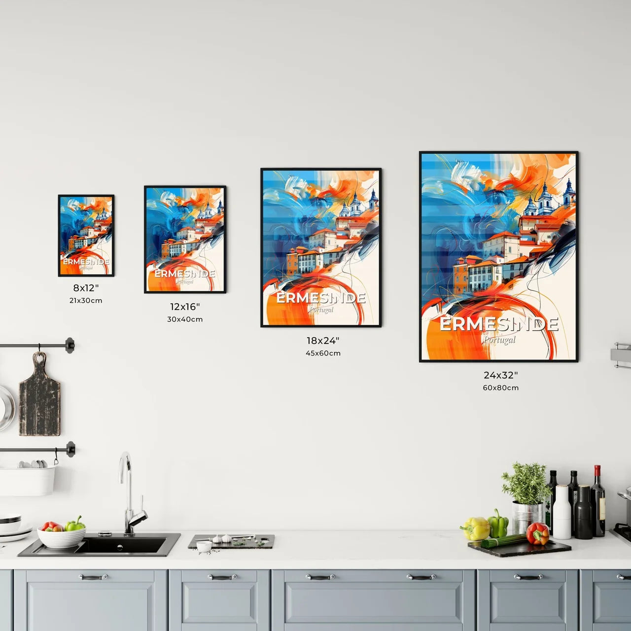 Vibrant Ermesinde, Portugal Kitchen Art