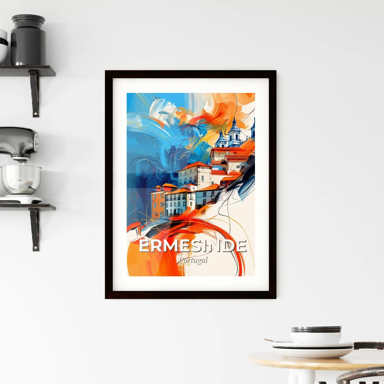 Vibrant Ermesinde, Portugal Framed Print