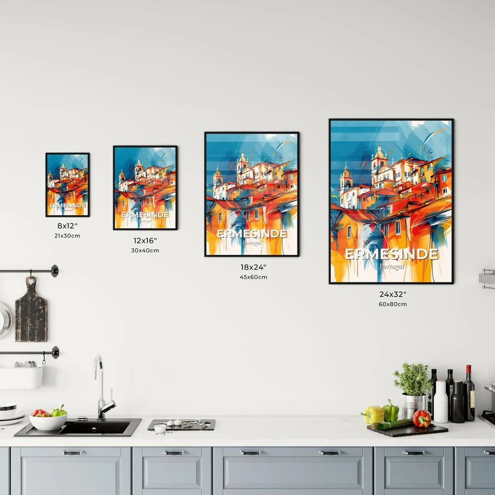 Vibrant Ermesinde, Portugal Kitchen Art