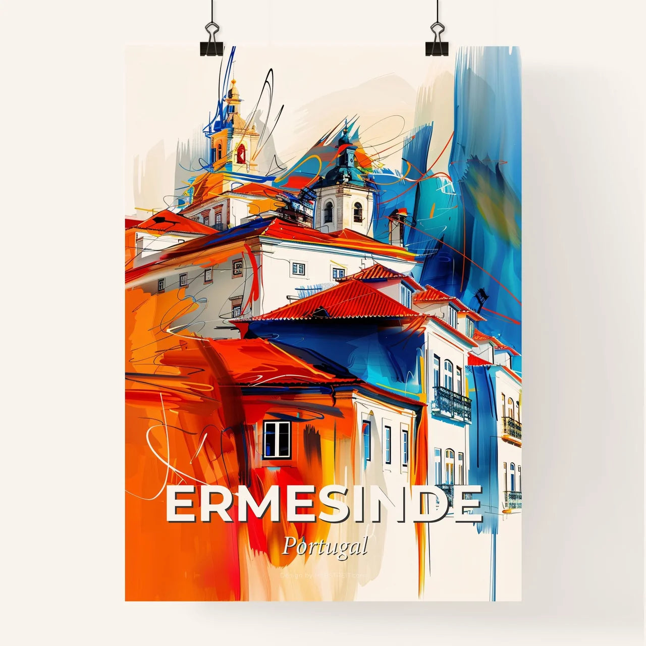 Vibrant Ermesinde, Portugal Poster
