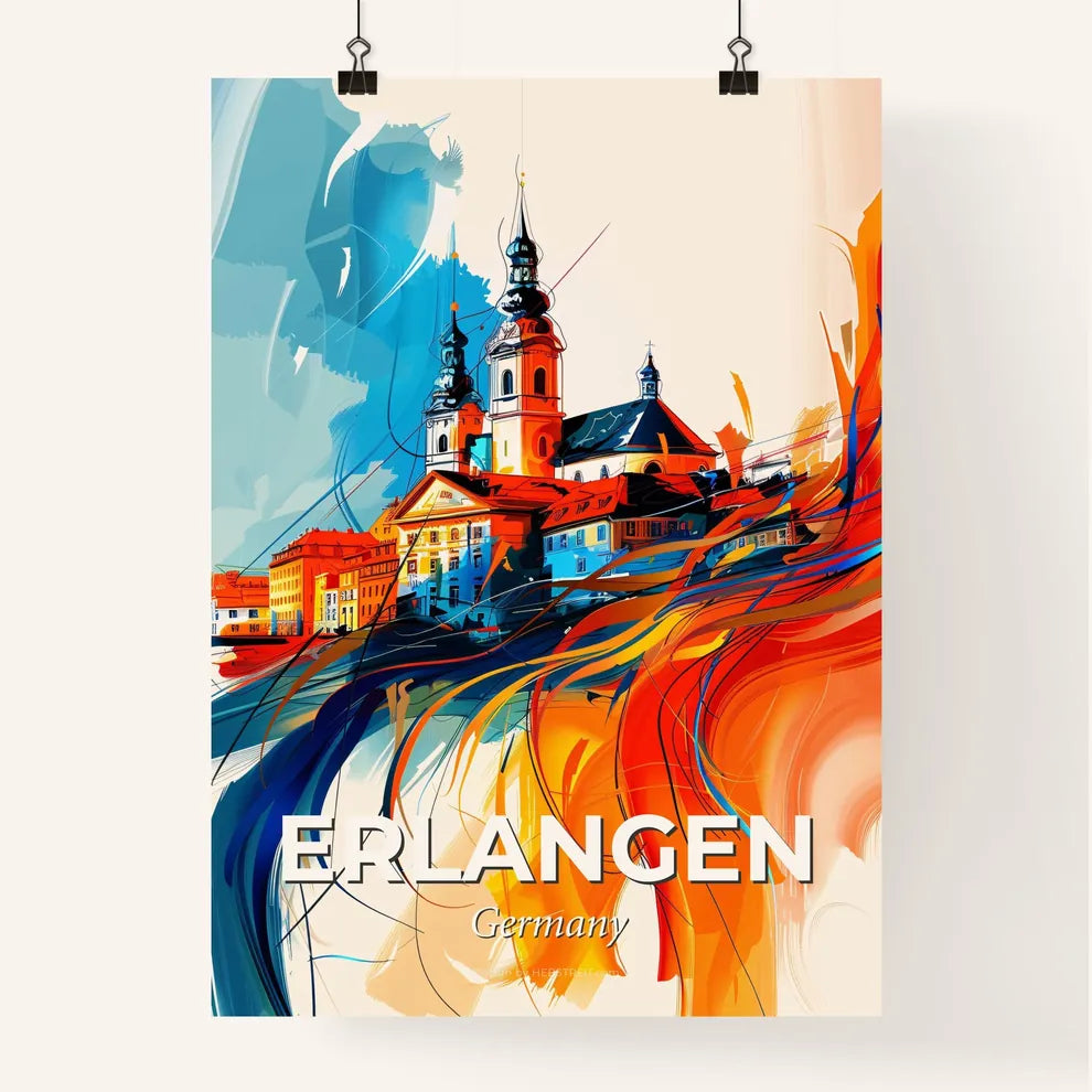 Vibrant Erlangen, Germany Poster