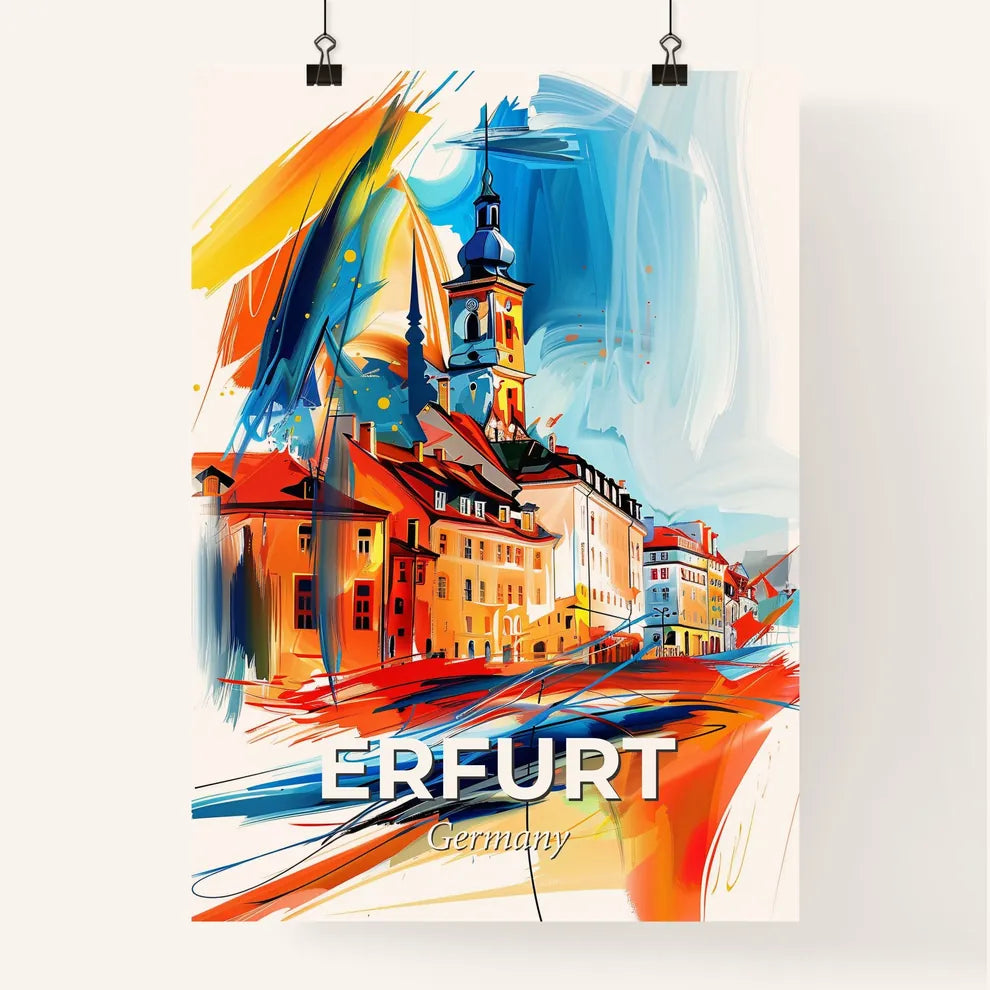 Vibrant Erfurt, Germany Poster