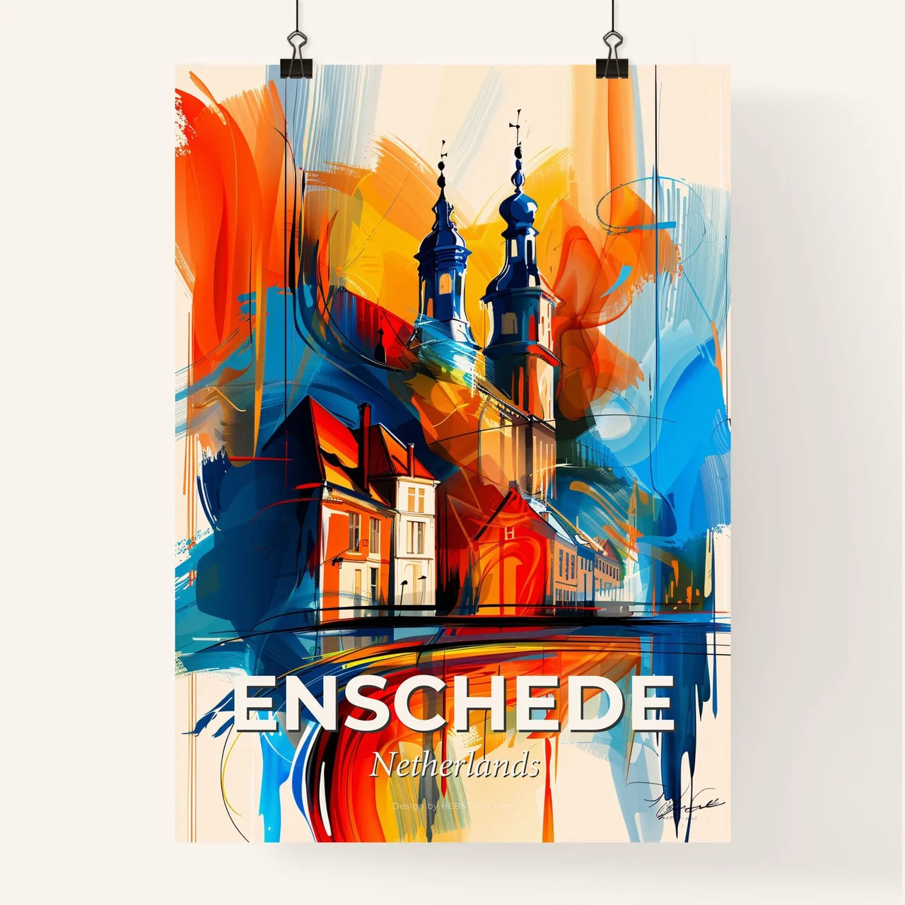 Vibrant Enschede, Netherlands Poster