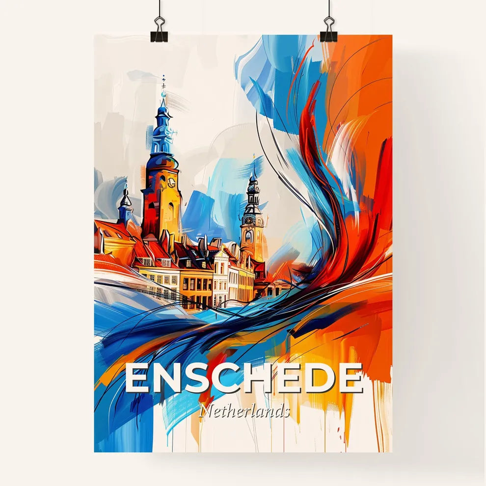 Vibrant Enschede, Netherlands Poster