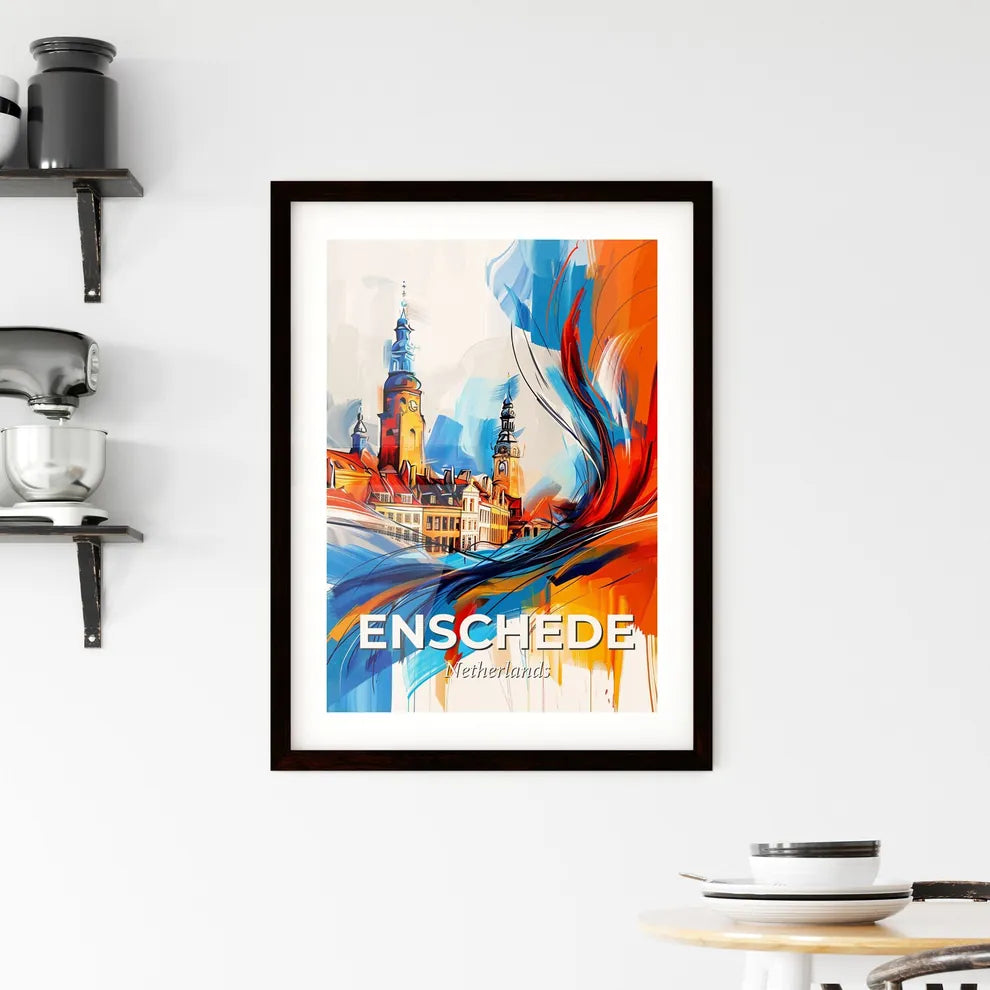 Vibrant Enschede, Netherlands Framed Print