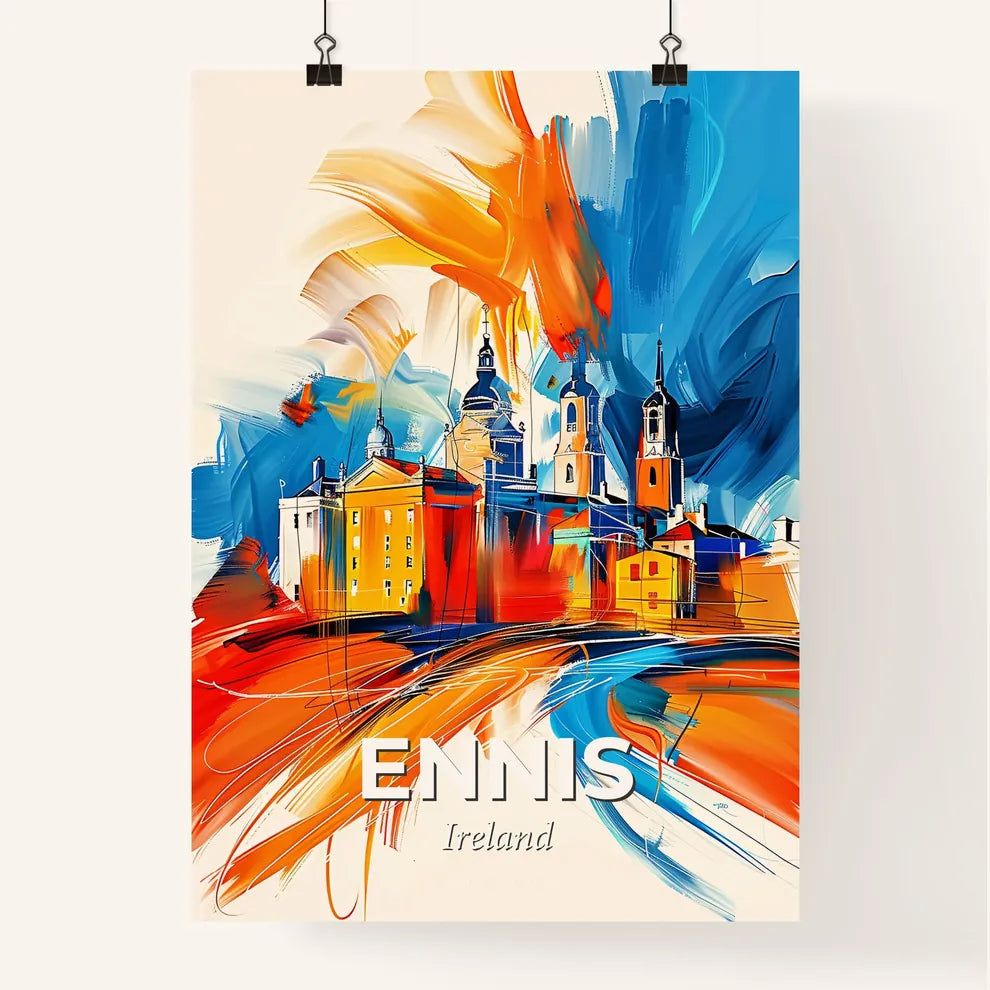 Vibrant Ennis, Ireland Poster