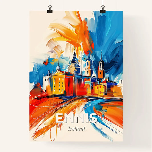 Vibrant Ennis, Ireland Poster