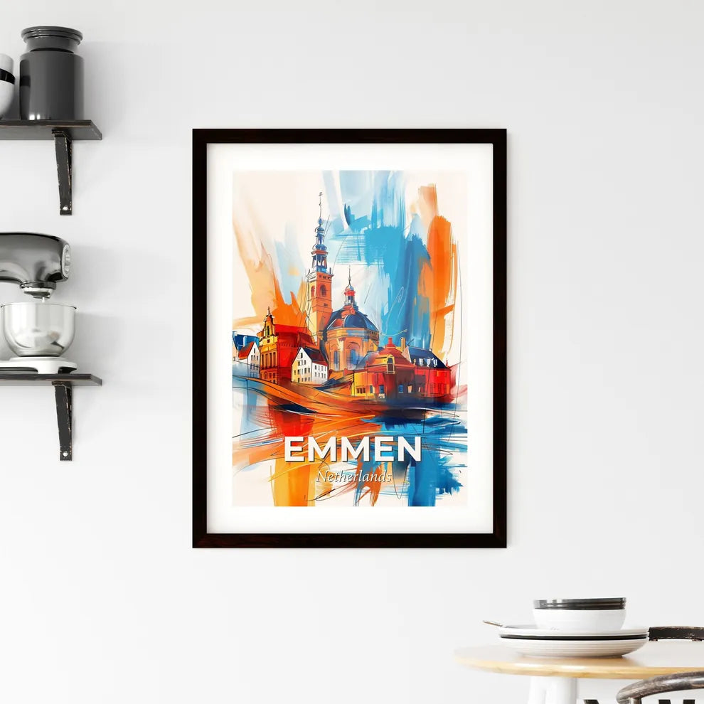 Vibrant Emmen, Netherlands Framed Print