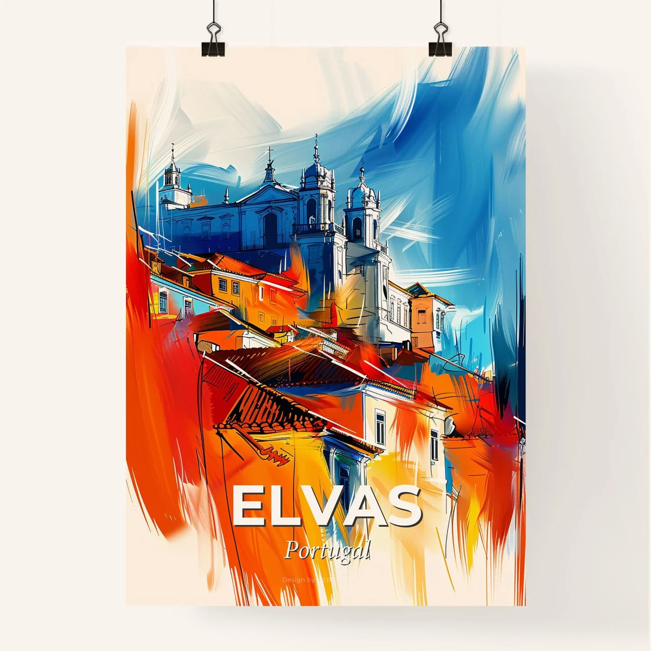 Vibrant Elvas, Portugal Poster
