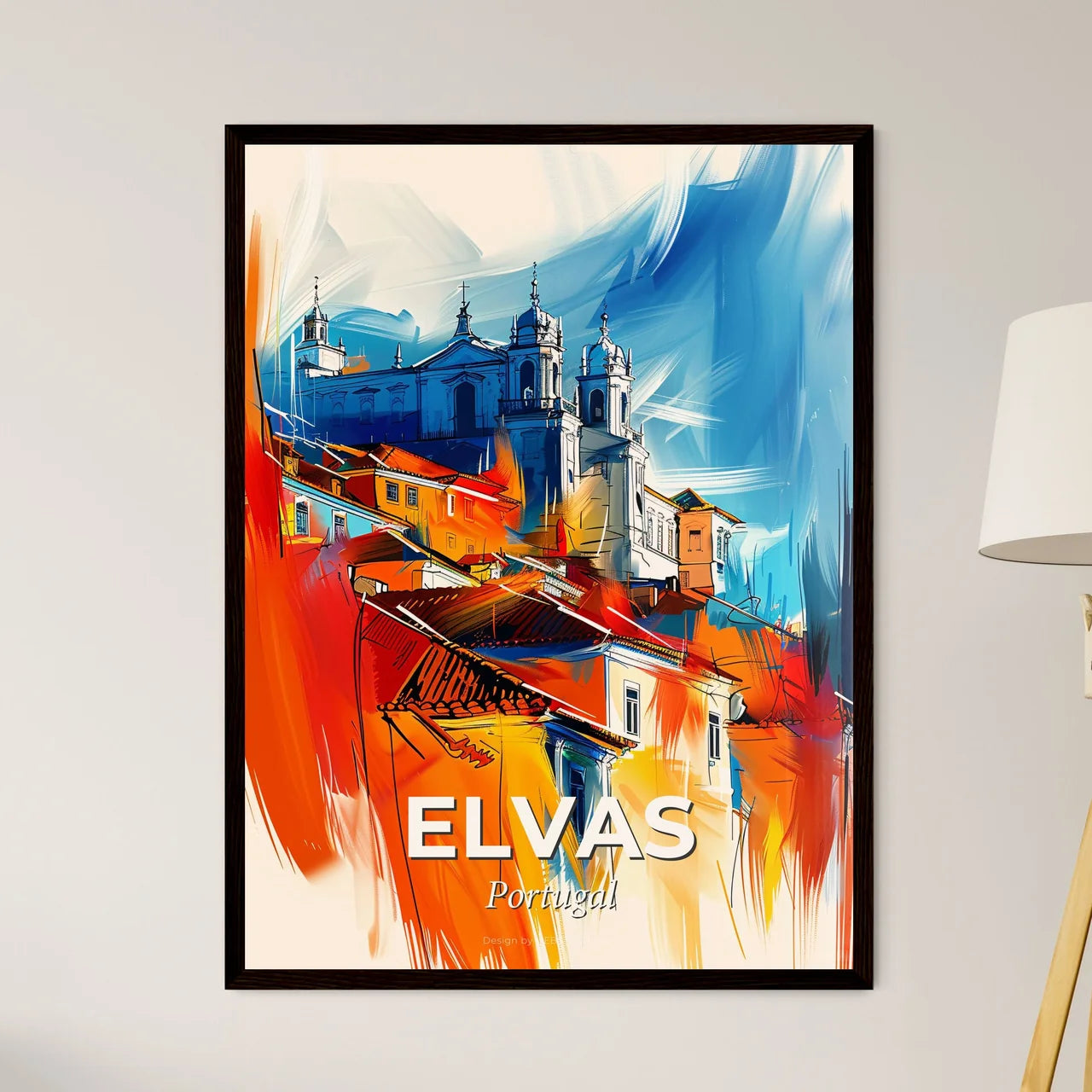 Vibrant Elvas, Portugal Art Print