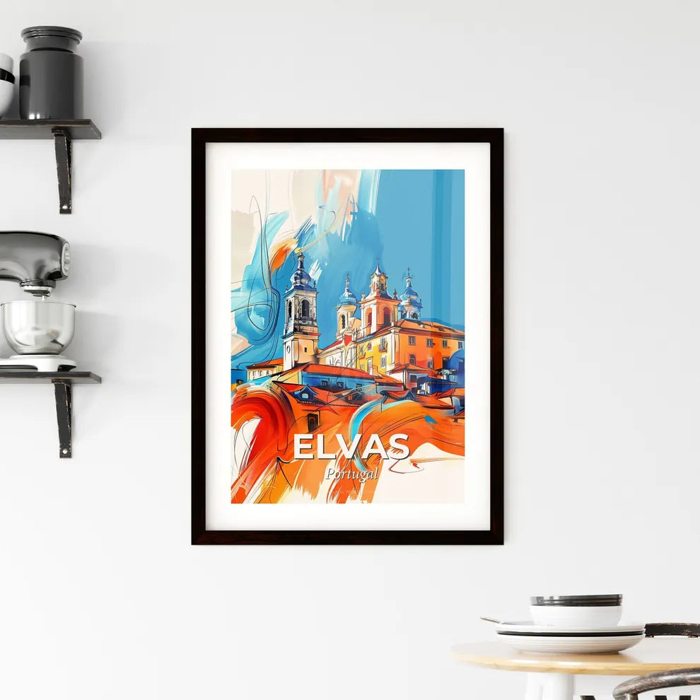 Vibrant Elvas, Portugal Framed Print