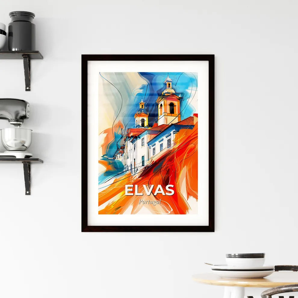 Vibrant Elvas, Portugal Framed Print