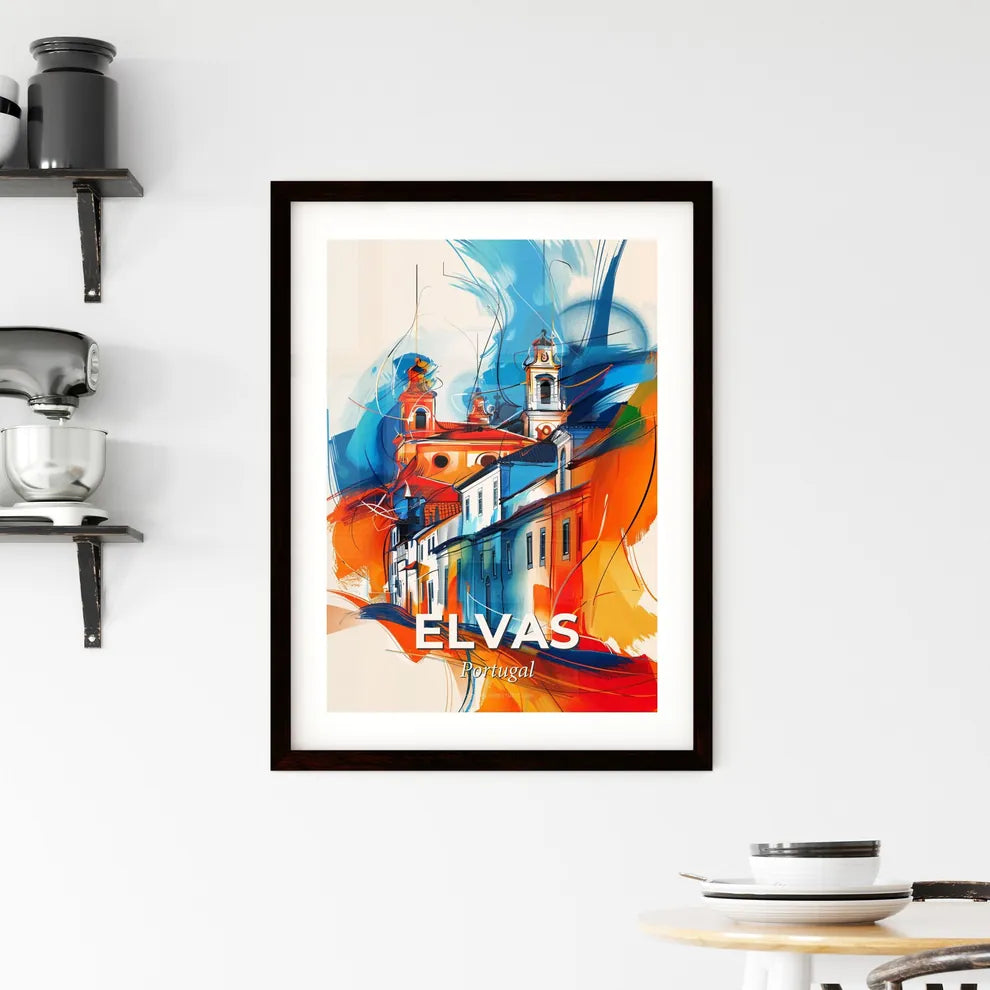 Vibrant Elvas, Portugal Framed Print