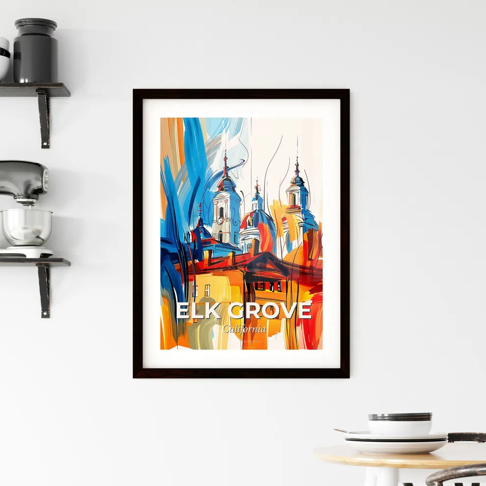 Vibrant Elk Grove, California Framed Print