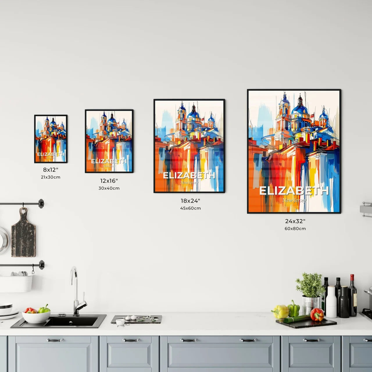 Vibrant Elizabeth, New Jersey Kitchen Art