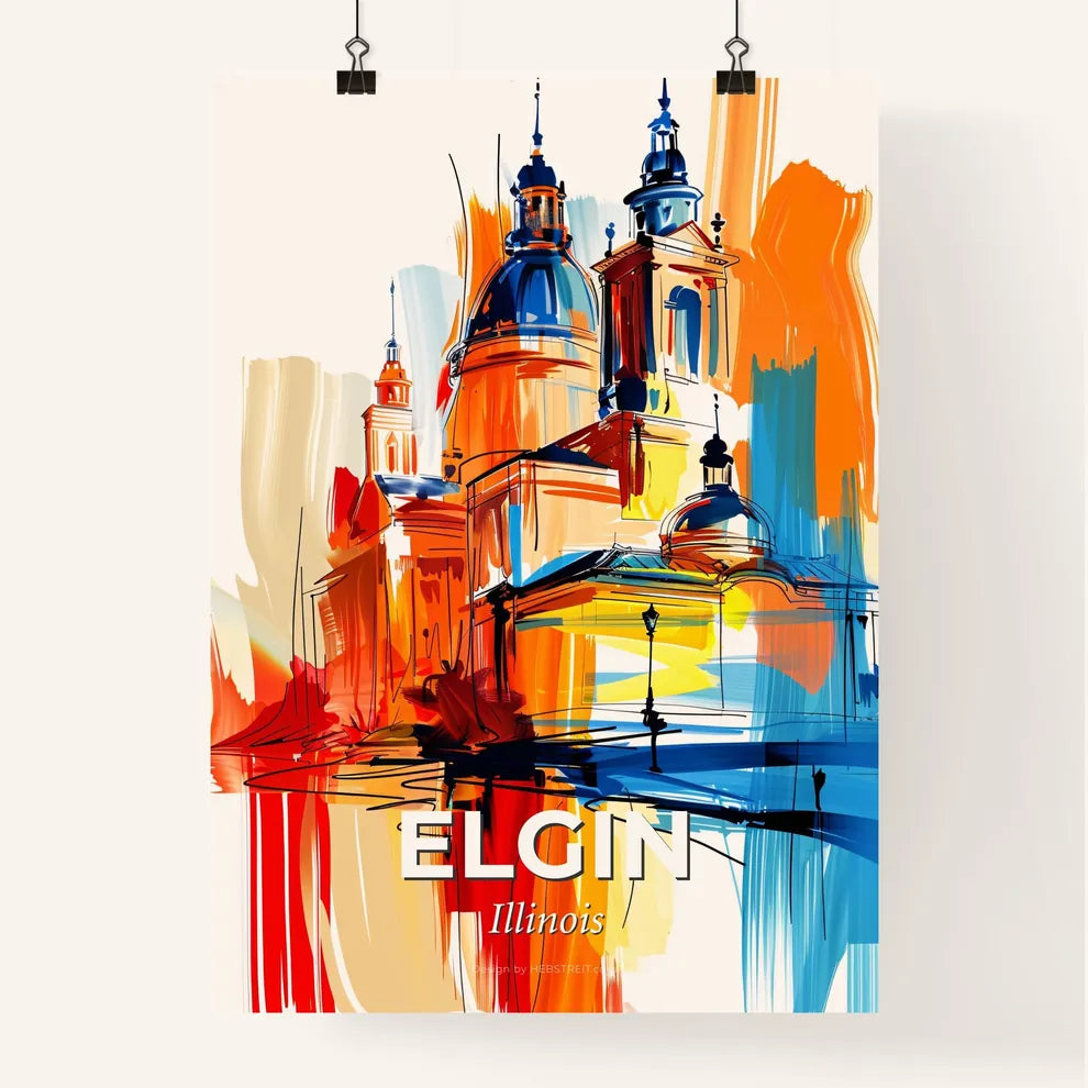 Vibrant Elgin, Illinois Poster