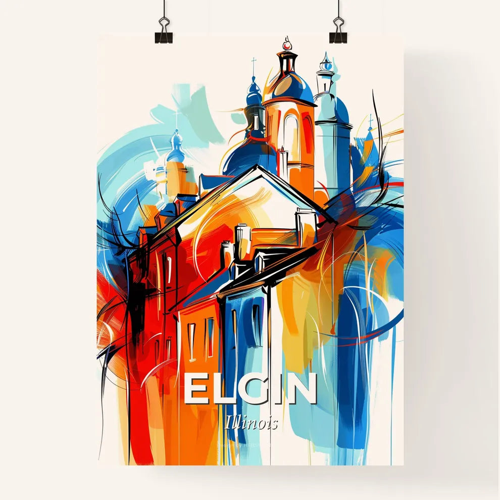 Vibrant Elgin, Illinois Poster