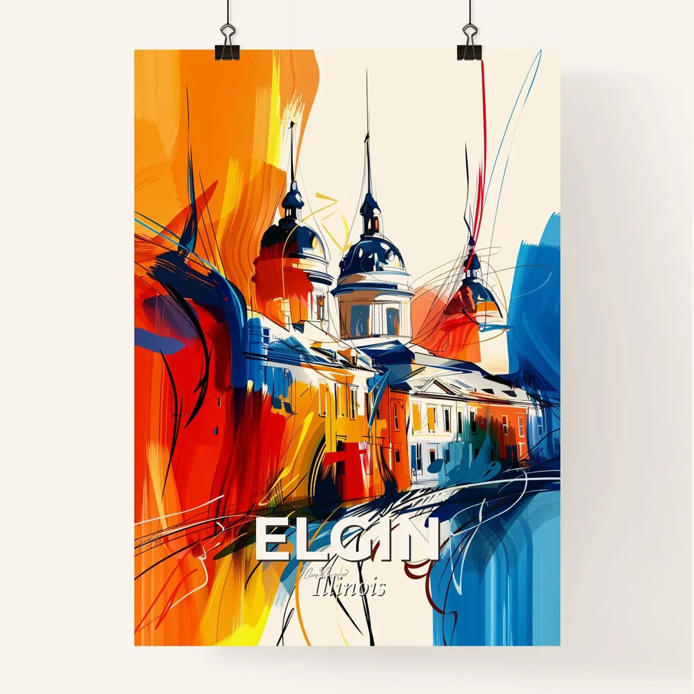 Vibrant Elgin, Illinois Poster