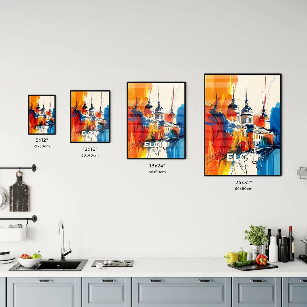 Vibrant Elgin, Illinois Kitchen Art