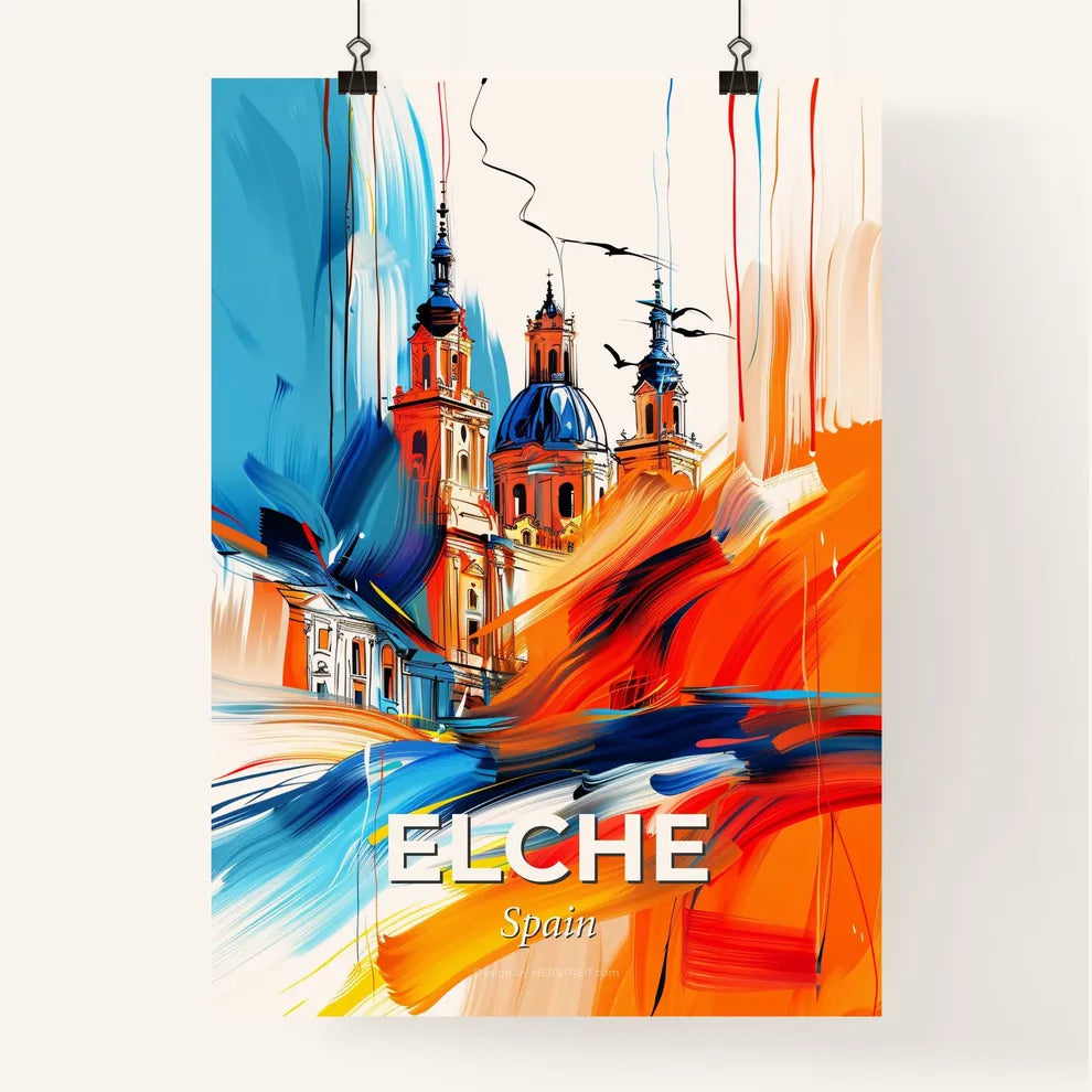 Vibrant Elche, Spain Poster