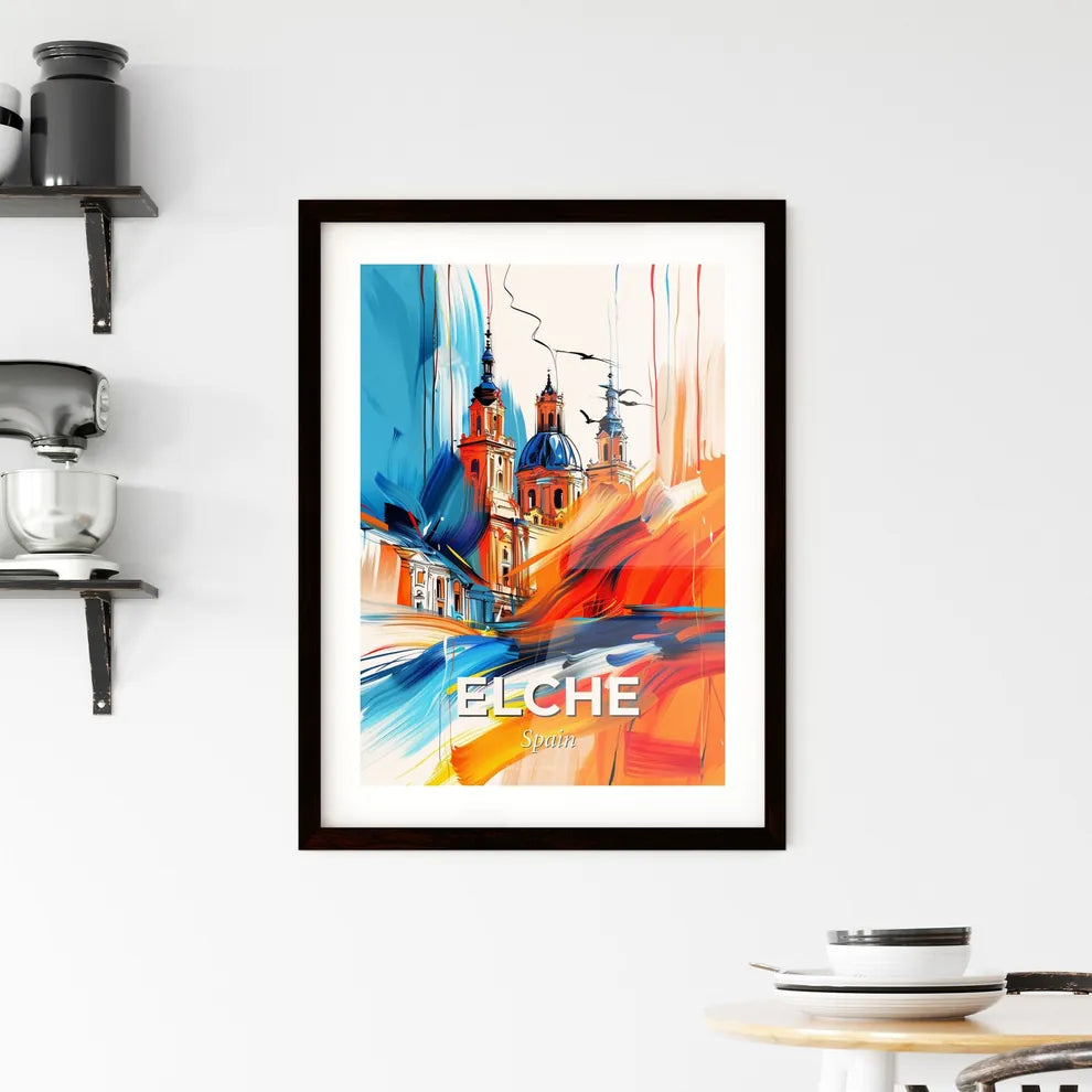 Vibrant Elche, Spain Framed Print