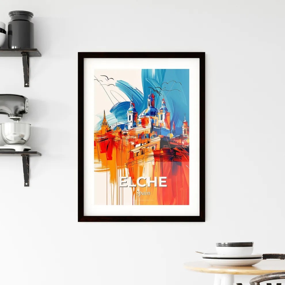 Vibrant Elche, Spain Framed Print