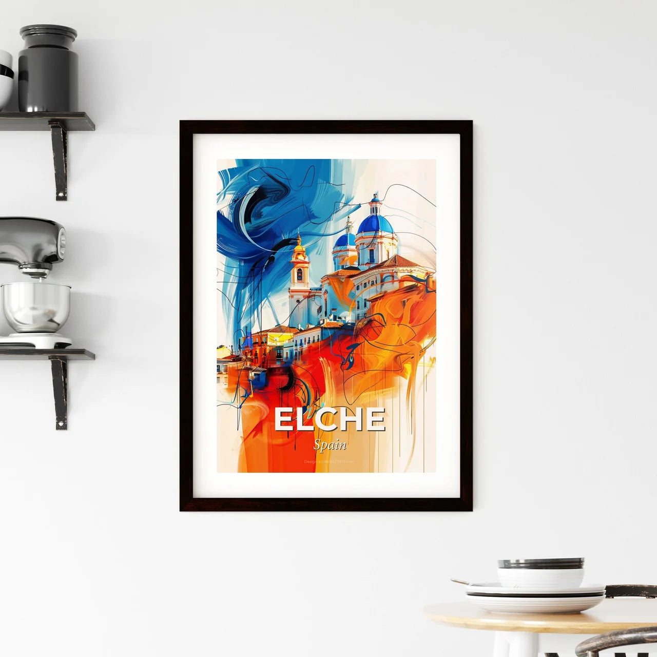 Vibrant Elche, Spain Framed Print