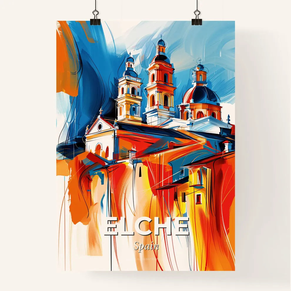 Vibrant Elche, Spain Poster