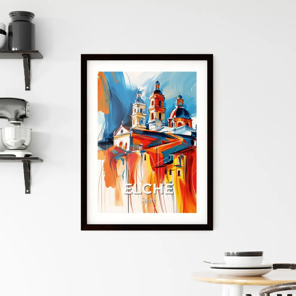 Vibrant Elche, Spain Framed Print