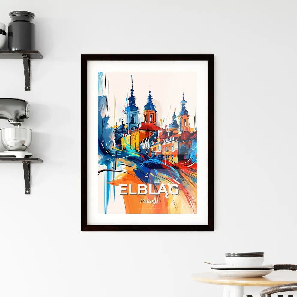 Vibrant Elbląg, Poland Framed Print