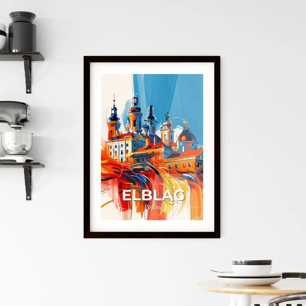 Vibrant Elbląg, Poland Framed Print