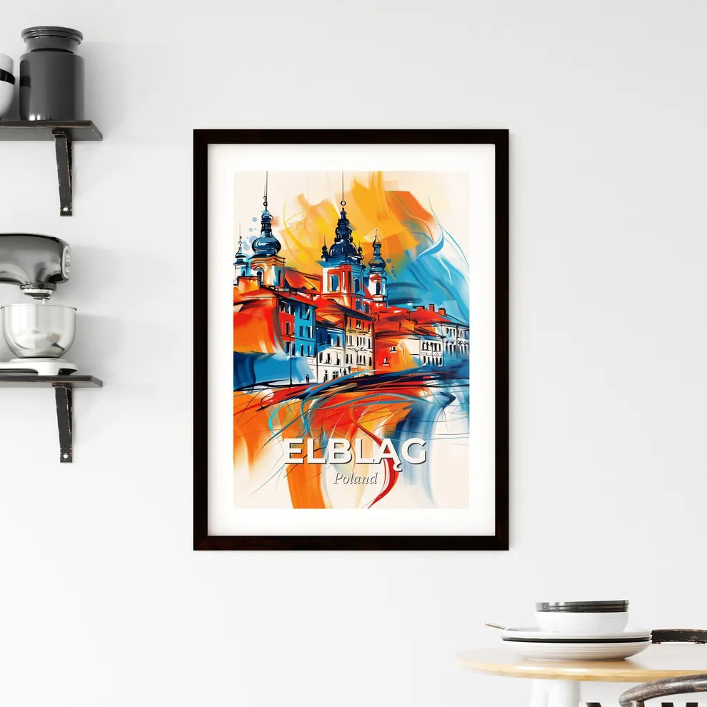 Vibrant Elbląg, Poland Framed Print