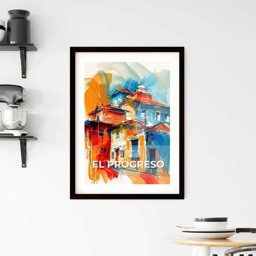 Vibrant El Progreso, Honduras Framed Print