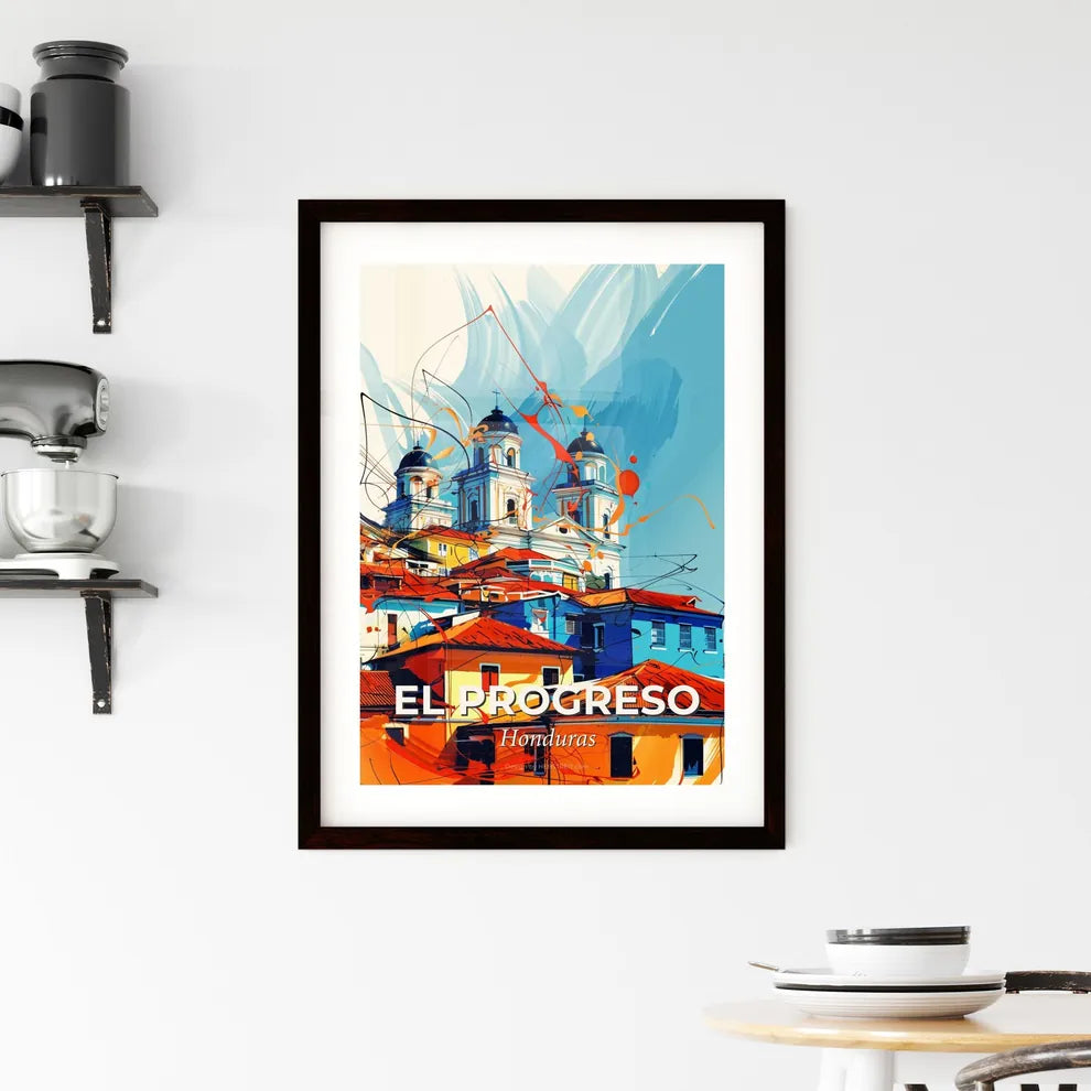 Vibrant El Progreso, Honduras Framed Print
